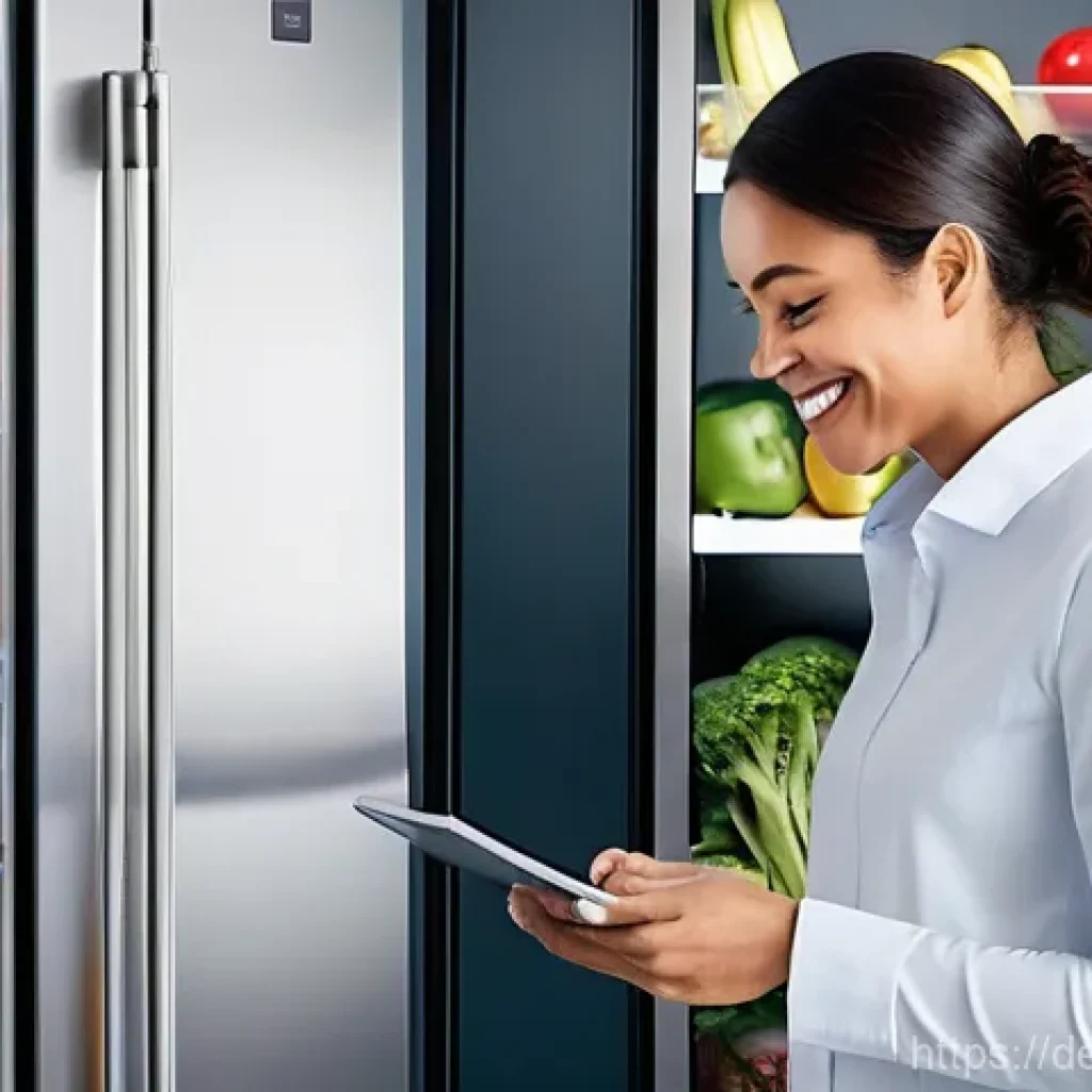 스마트 주방에서의 식단 관리 - **Prompt 1: The Intuitive Smart Kitchen Hub**
"A bright, modern kitchen with sleek, minimalist d...